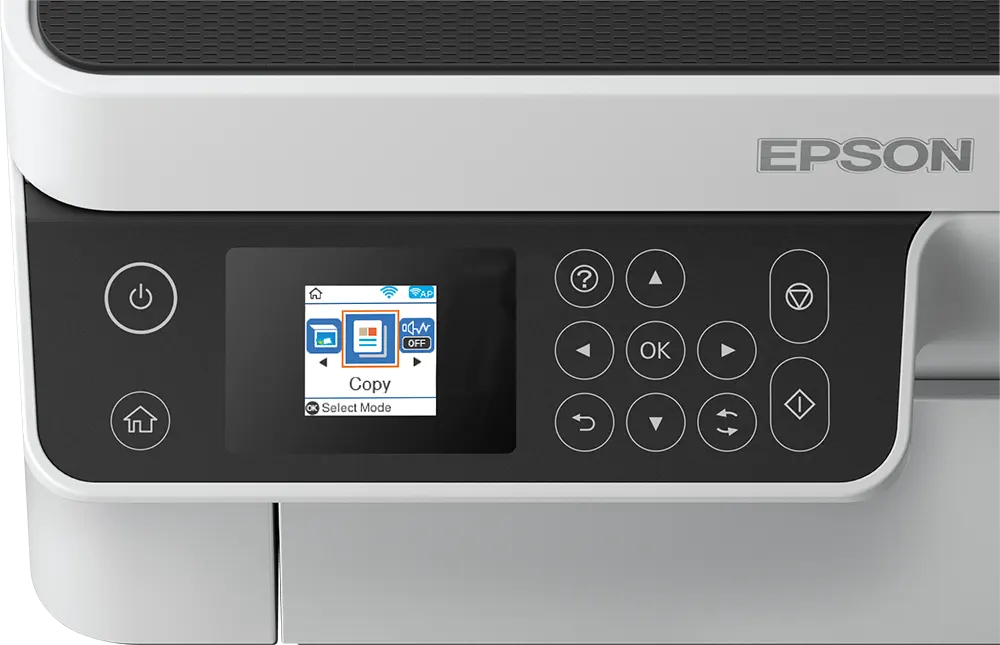 طابعة إبسون إيكو تانك متعددة الوظائف ، أحادية اللون ، واي فاي ، أبيض ، M2120