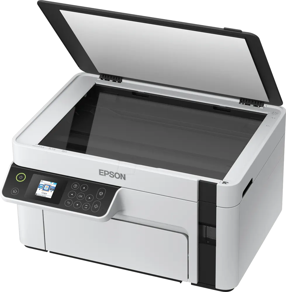 طابعة إبسون إيكو تانك متعددة الوظائف ، أحادية اللون ، واي فاي ، أبيض ، M2120