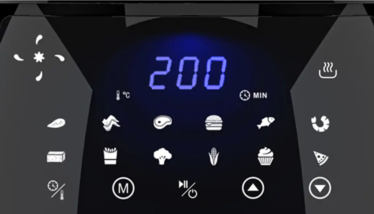 قلاية هوائية بدون زيت سوناي كوك ماستر 1500 وات، 4 لتر، شاشة ديجيتال ،أسود،SH-311