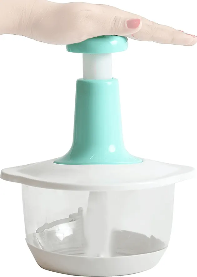 Manual pressure vegetable cutter, 2 liters, white