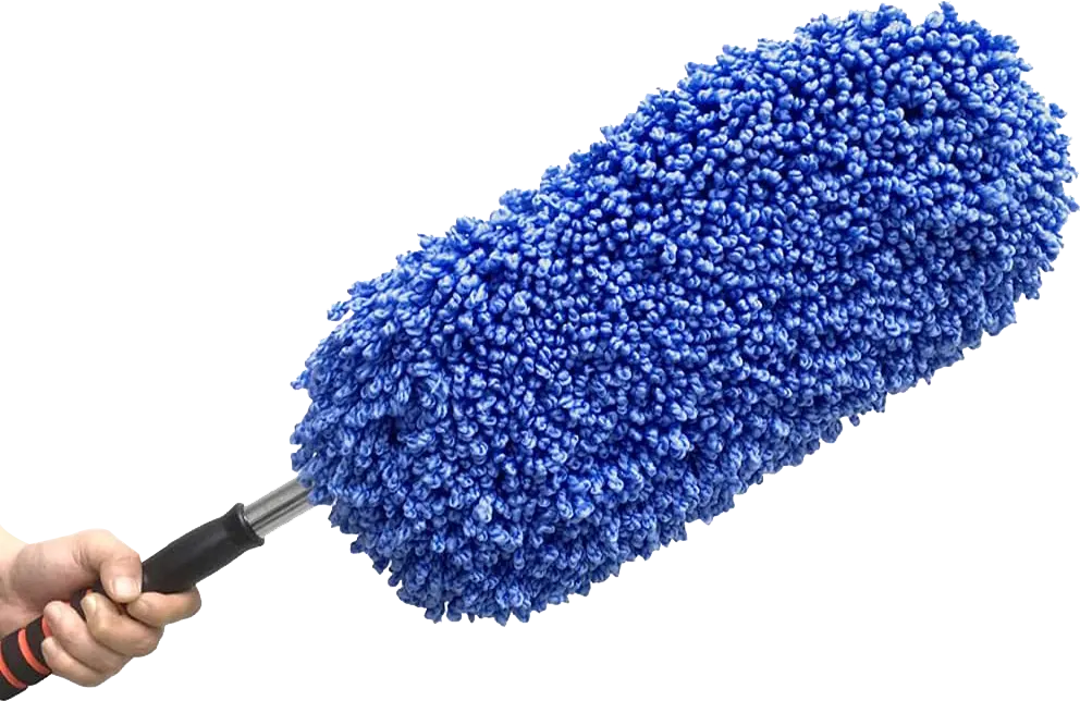 فرشه تنظيف سيارة بيد - أزرق