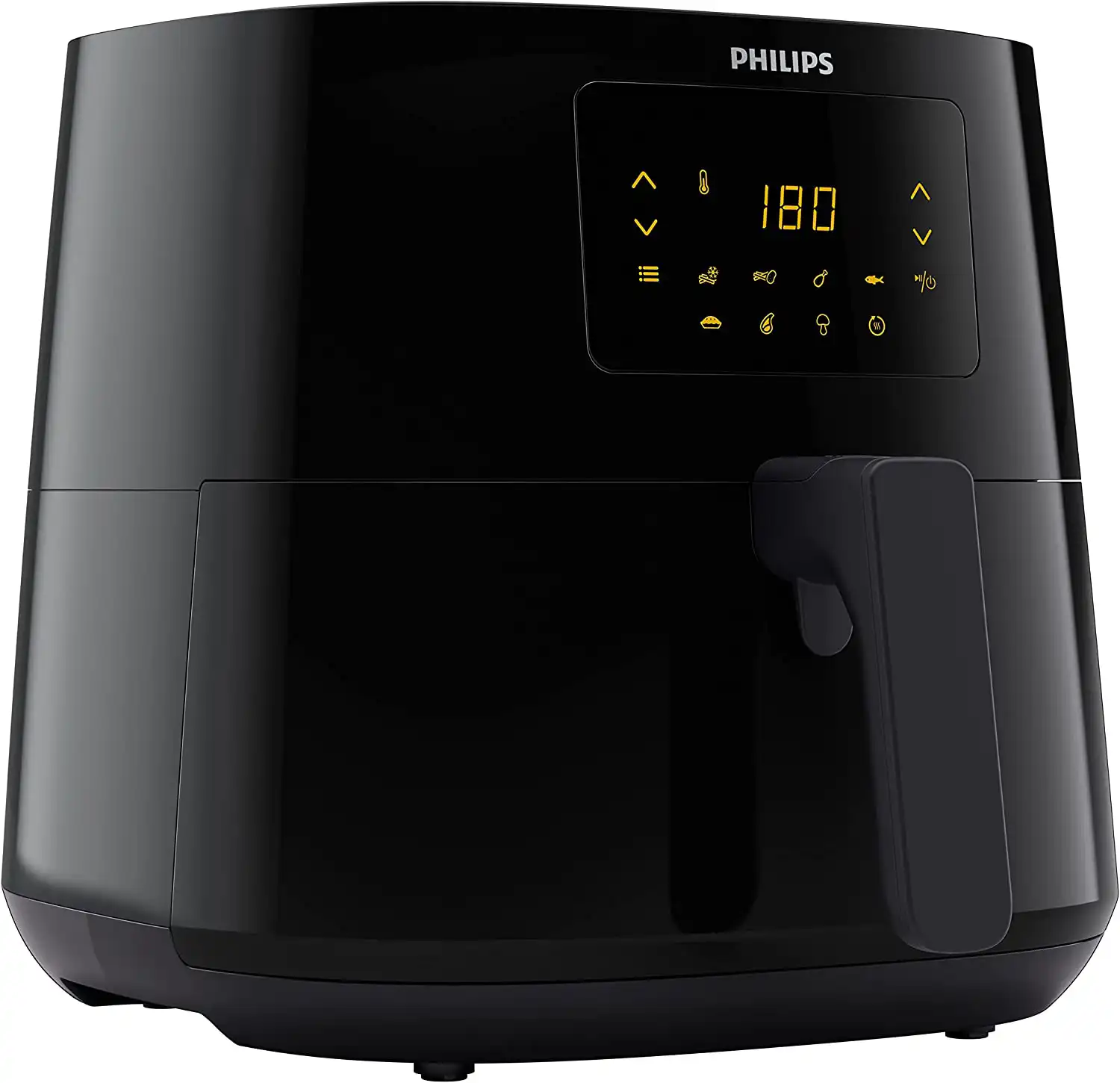 Philips Air Fryer Without Oil, 2000 Watt, 6 Liters, Digital Display, Black, HD9270, Raya Warranty