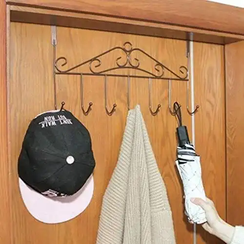Versatile 7-Hook Clothes Hanger - Black
