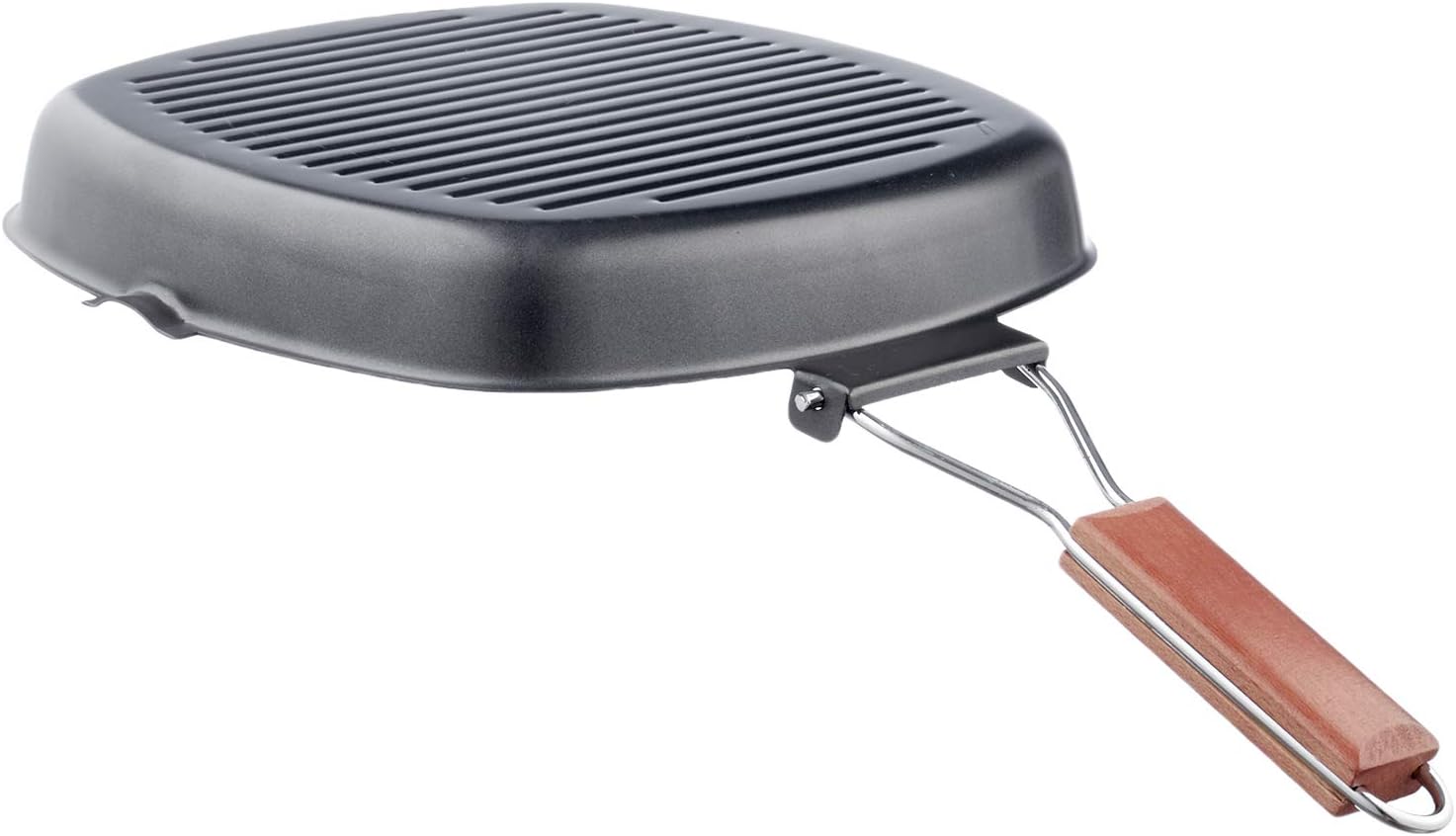 Tefal grill with a wooden handle, size 28 cm