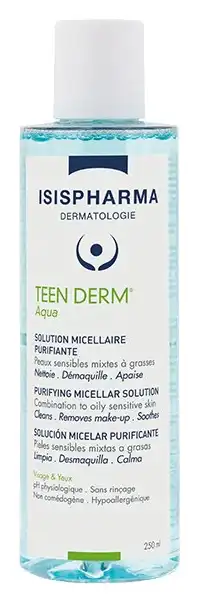 ISIS PHARMA TEEN DERM AQUA PURIFYING MICELLAR SOLUTION FOR OILY SKIN 200 ML