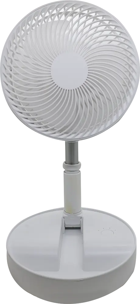 مروحة مكتب تعمل بالشاحن - أبيض