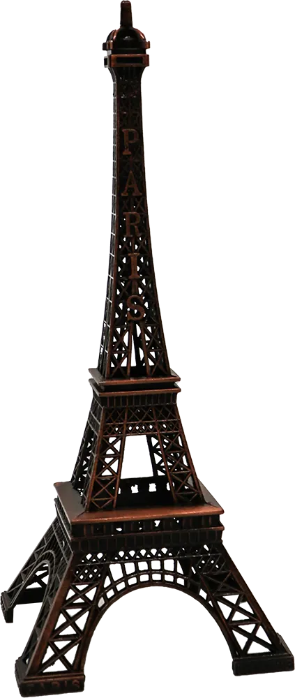تمثال معدن لبرج ايفل وسط