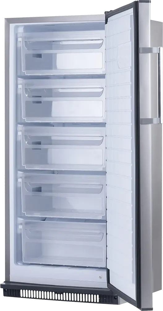 Passap Upright Freezer, 5 Drawers, No Frost, Silver, NVF240