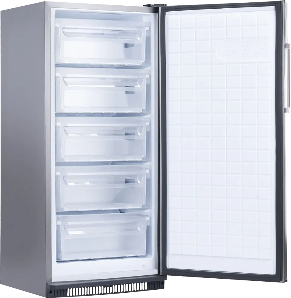 Passap Upright Freezer, 5 Drawers, No Frost, Silver, NVF240