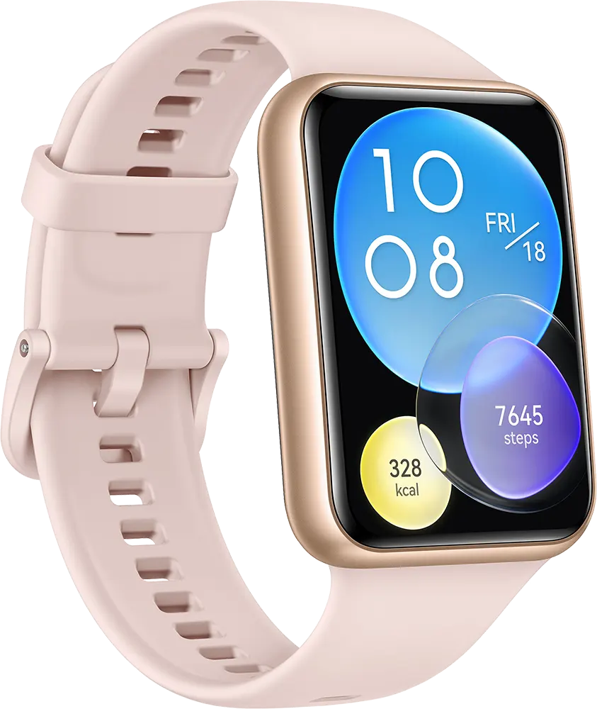 Huawei Fit 2 Smart Watch , Bluetooth 2.4, 1.74 inch Touch Screen, Water Resistant, 10 Days Battery Life, Sakura Pink