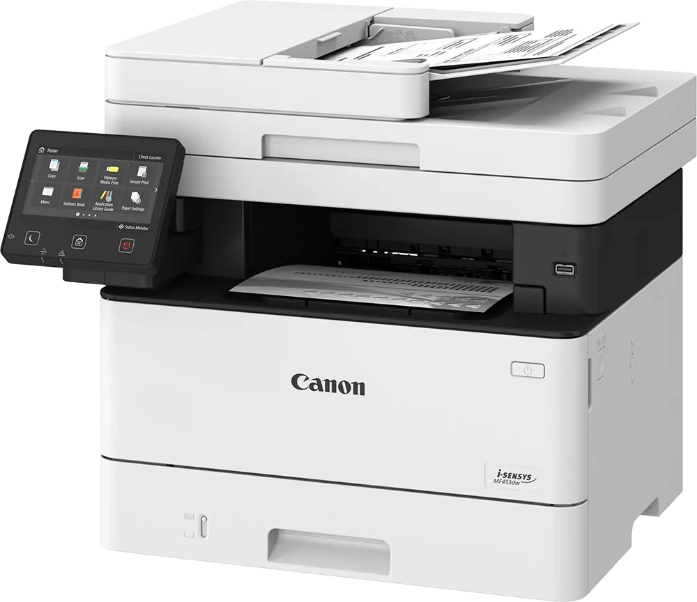 Canon allinone laser printer MF453DW, (print copy scan), duplex