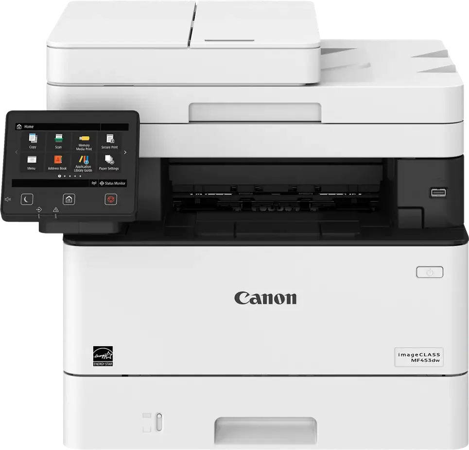 All In One Laser Printer With Duplex Scanning Canon all-in-one laser printer MF453DW, (print - copy - scan), duplex