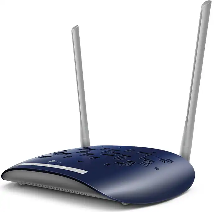 TP-Link Wireless Router + Modem, VDSL-ADSL, 300 Speeds, Blue, TD-W9960