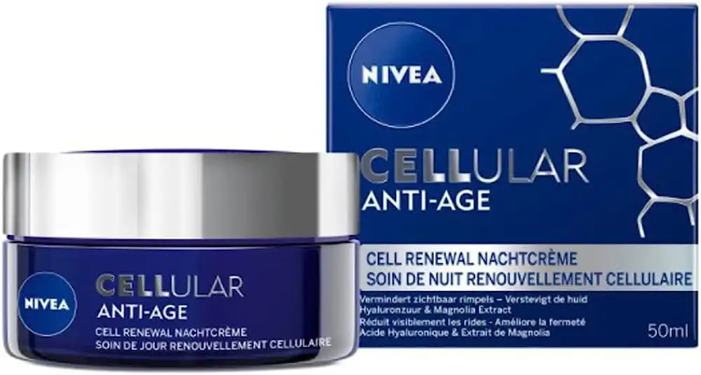 كريم ليلي سيليولار لمقاومة علامات التقدم في السن من نيفيا 50 مل