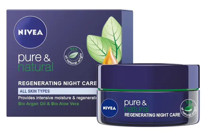 Nivea Pure & Natural Regenerating Night Skin Cream 50 Ml.