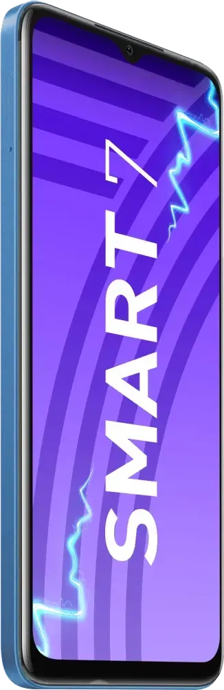 Infinix Smart 7 Dual SIM Mobile ,64GB Memory, 4GB RAM, 4G LTE, Peacock Blue