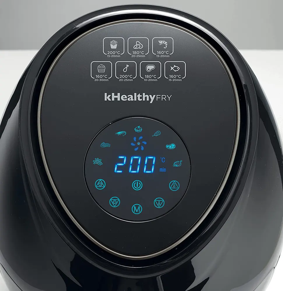 Kenwood Air Fryer Without Oil, 1800 Watt, 5.5 Liters, Touch Digital Display, Black, HFP50, Raya Warranty