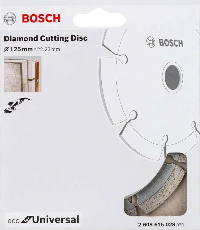 615 028 Bosch Concrete Cutting Cylinder, 125mm, 2 608 615 028