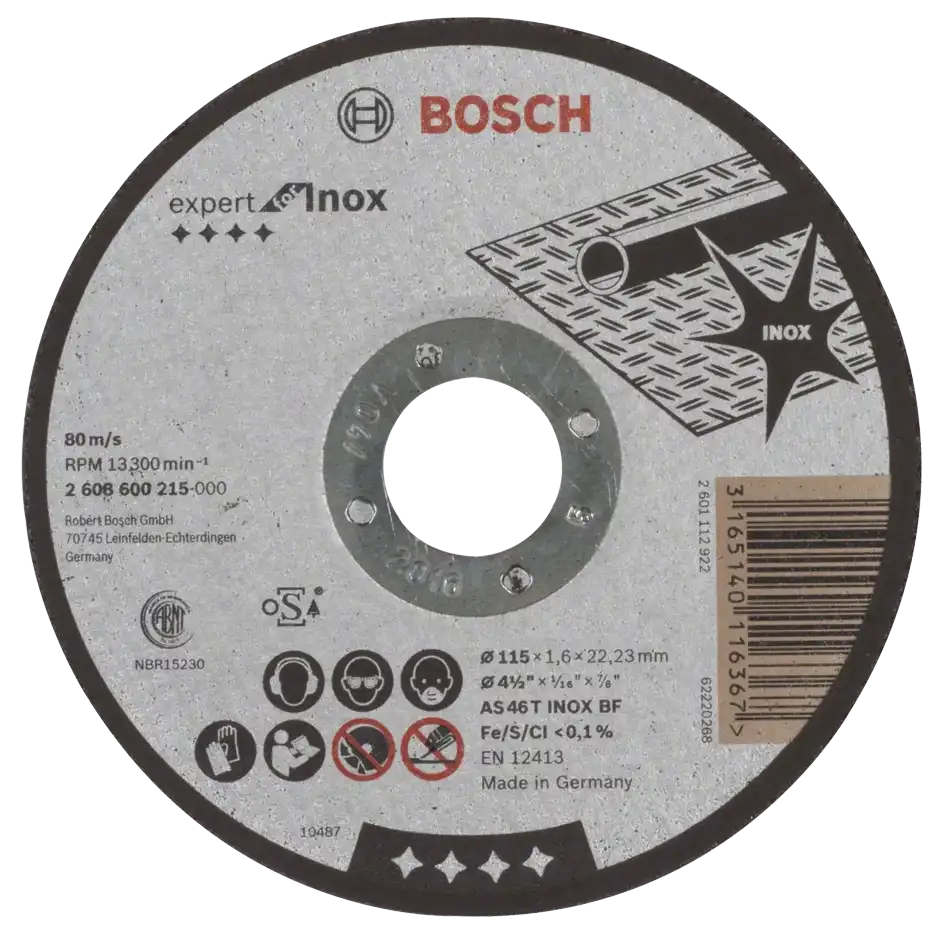 اسطوانه قطعيه بوش، 115 مم، 2 608 600 215