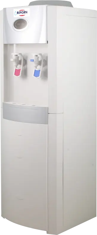 مبرد مياه بيرجن،2 حنفية (بارد + ساخن)، تحميل علوي ،فضي*أبيض، WFD 410L