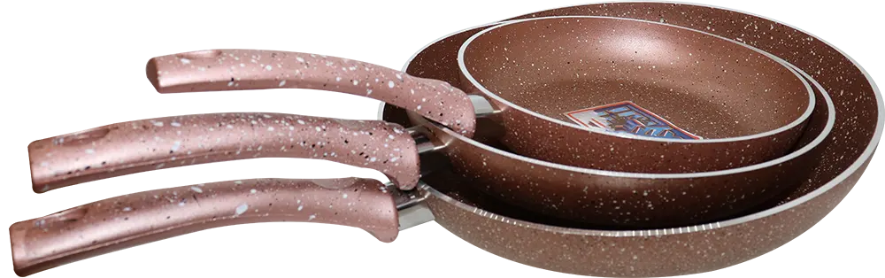 طقم مقلاة جرانيت بلو من جلوري ، 3 قطع ،روز