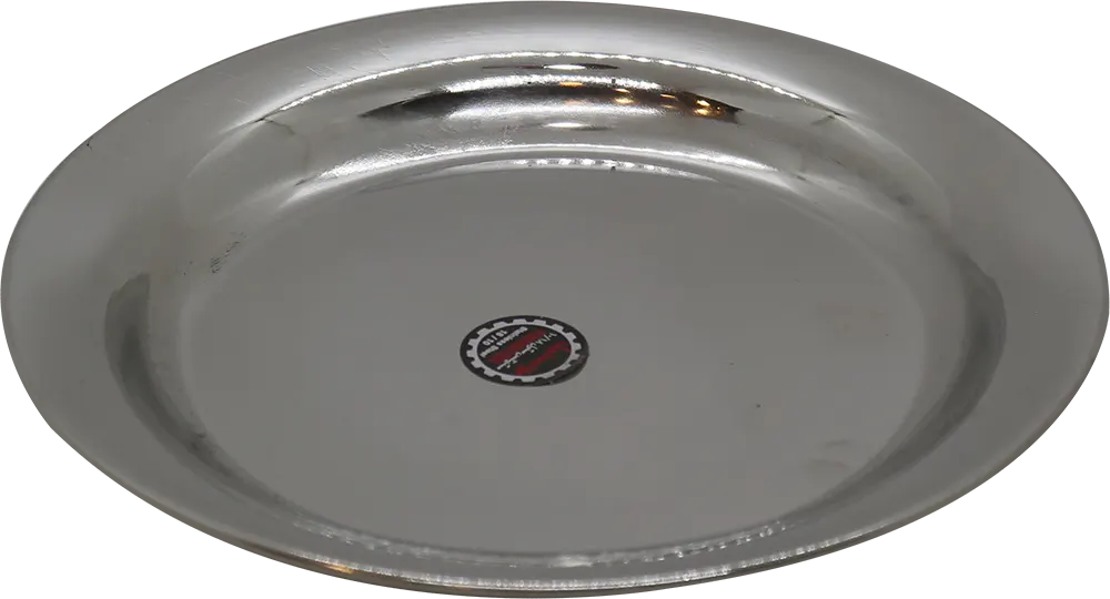 Stainless Round Flat Dish, 15 CM, Size 1
