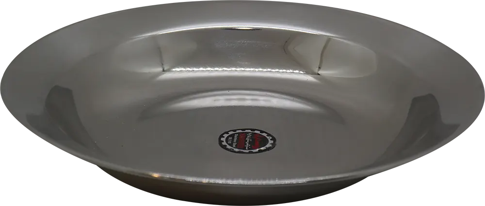 Stainless Round Dish, Size 6