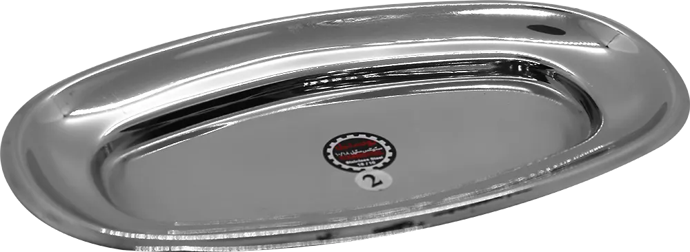 سرفيس تقديم بيضاوي من يونستيل مقاس 2  صغير  - أستانلس