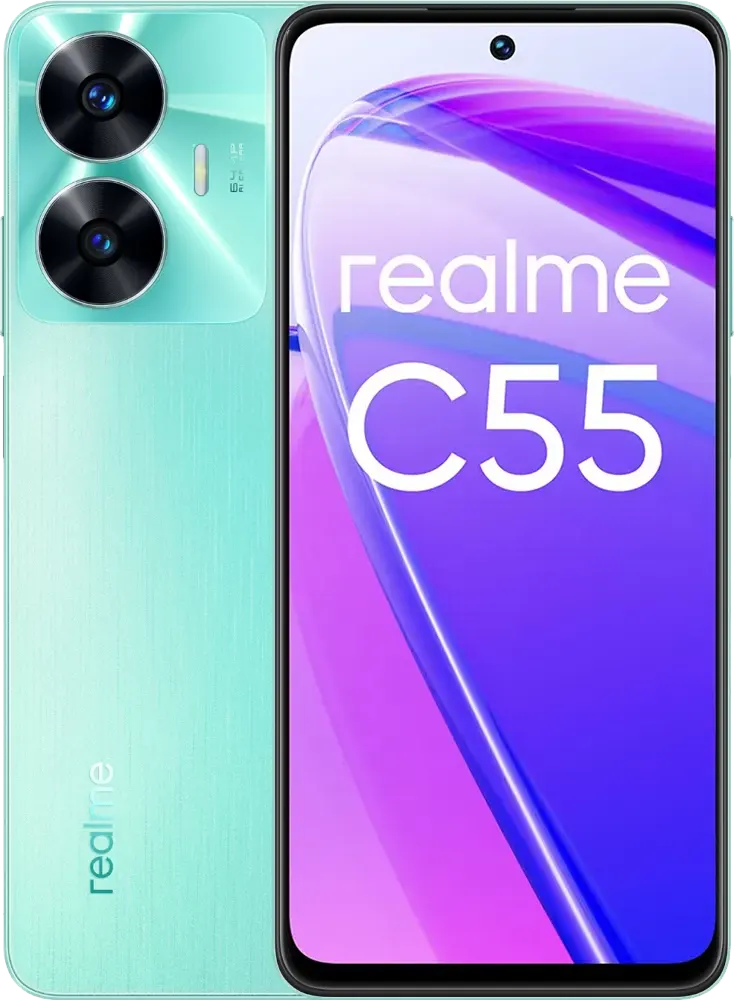 Realme C55 Dual SIM, 256GB Memory, 8GB RAM, 4G LTE, Rainforest Elghazawy  Shop