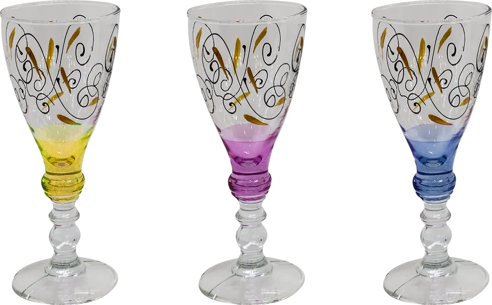 EL Khawaja decorative Glasses Set 6 Pieces - Colors