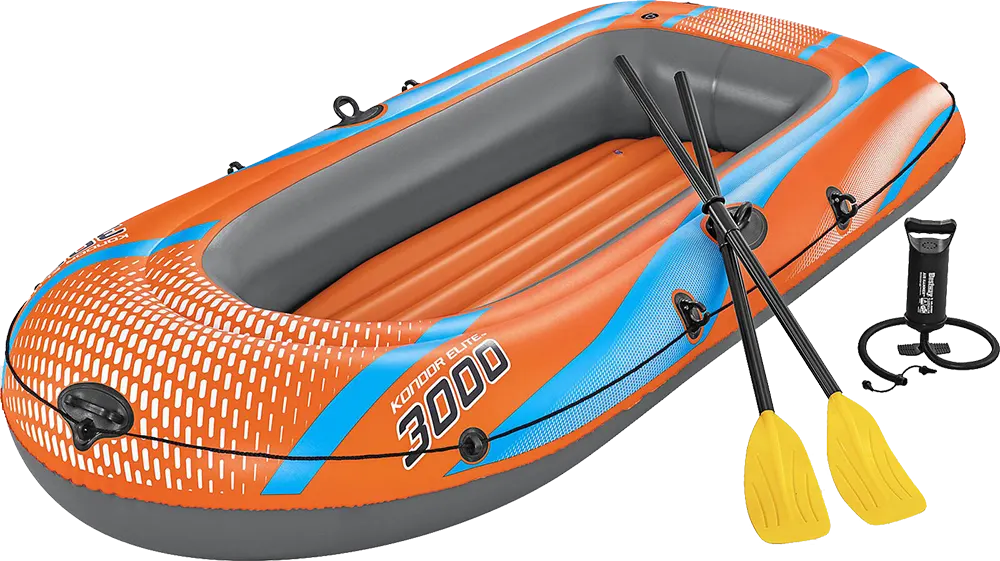 Bestway Inflatable Boat, 3 Seater, 246 x 122 cm, 61145