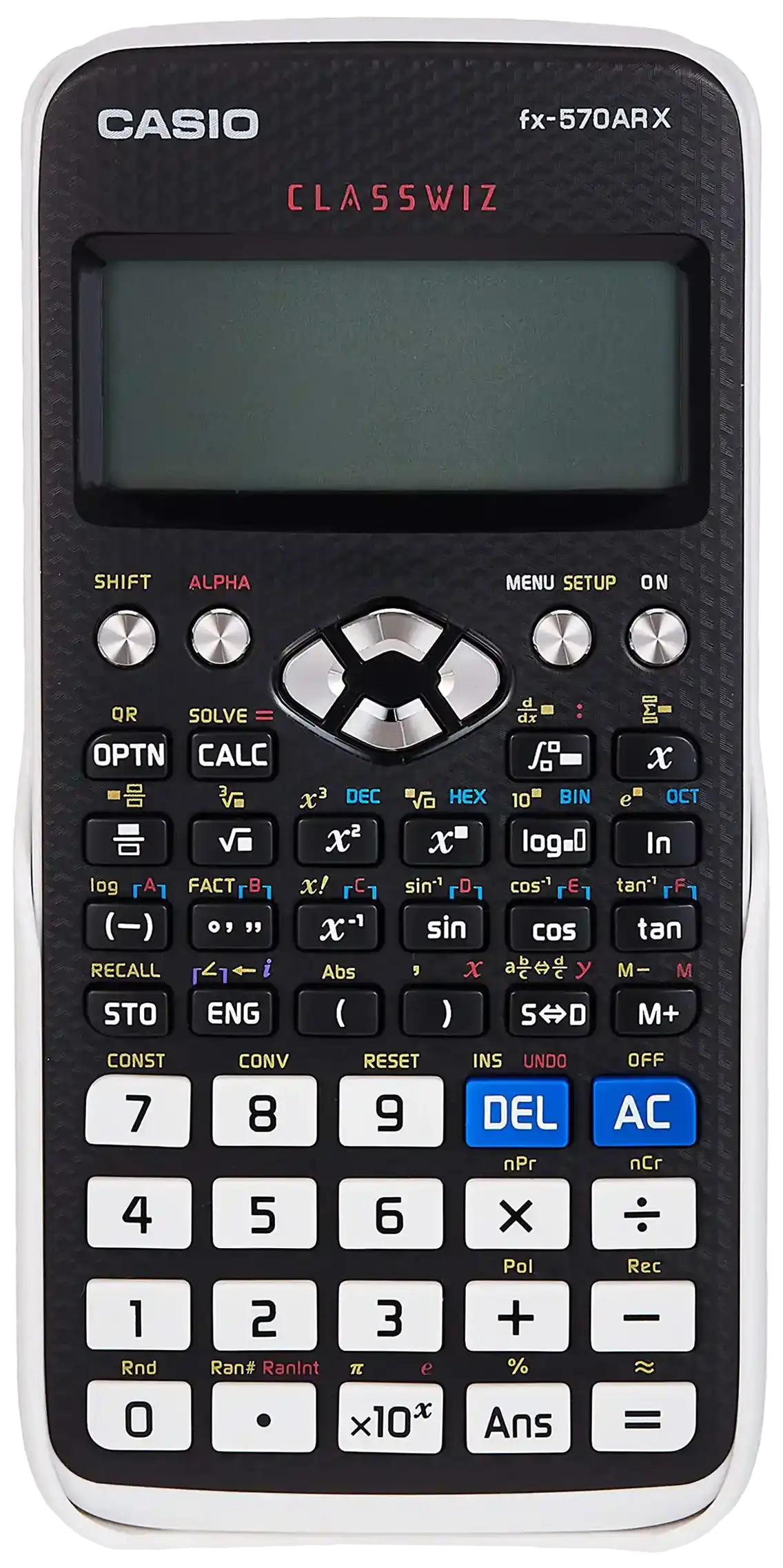 Casio Scientific Calculator, 542 Functions, Black X White, Fx-570AR X ...