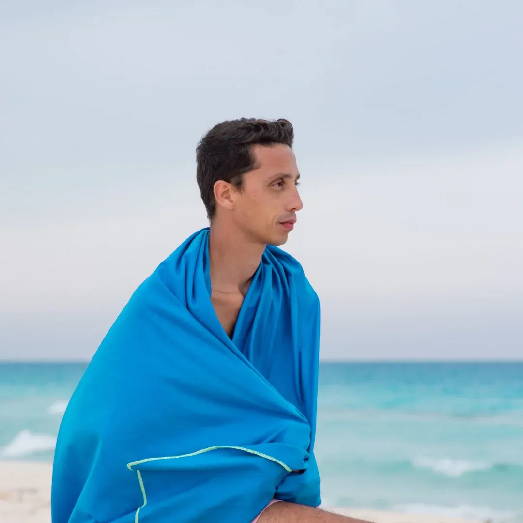 Mintra Microfiber Swimming Towel, 175*110 cm, Blue