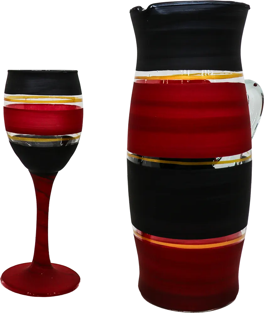 طقم شربات  لوكس 7 قطع - ألوان