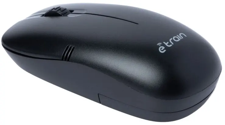 E-TRAIN Wireless Mouse, 1200DPI, Black, MO10B