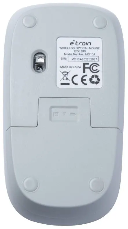 ETRAIN  Wireless Mouse, 1200DPI, Grey, MO10A