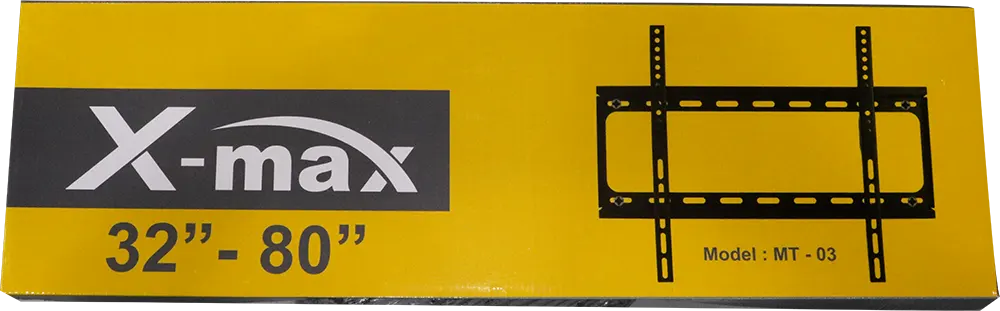X-MAX TV Wall Mount (32-80) inch, Black, MT-03