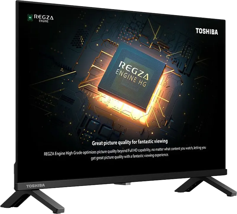شاشة توشيبا، 32 بوصة، LED، دقة HD، رسيفر مدمج، 32S25LV
