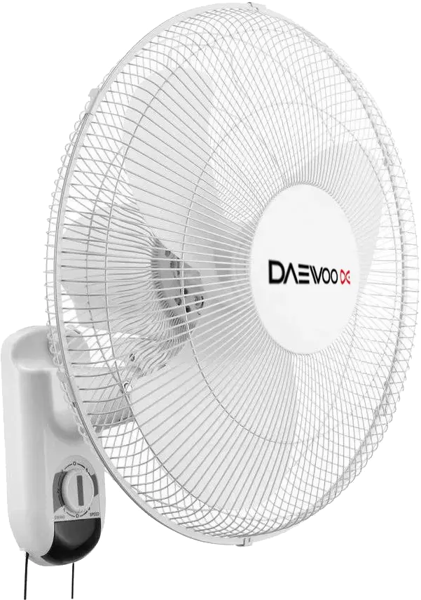 Daewoo Wall Fan 18 Inch, 3 Speeds, White, DF45-W3