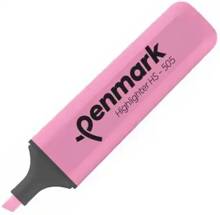 Penmark Turkish highlighter pen, light pink, cut tip