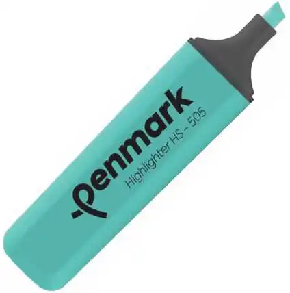 Penmark Turkish highlighter pen, turquoise, cut tip