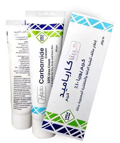 Hepta Carbamide Cream, 10% Urea Cream for Dry and Peeling Skin, 50g.