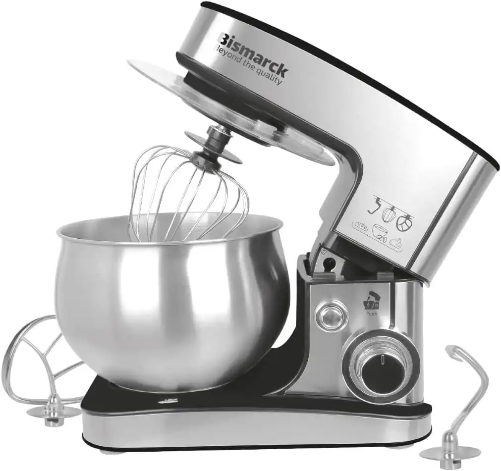 عجان بيسمارك جامبو 1300 وات، 5 لتر، سلفر، B-M8030