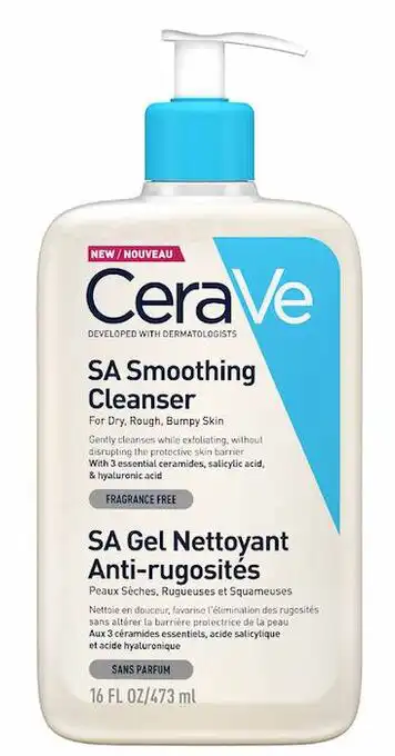 غسول منظف ومنعم بحمض الساليسيليك من سيرافي 473 مل