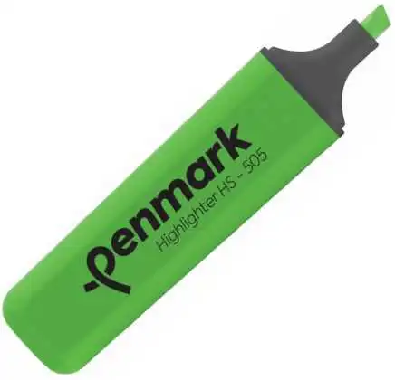 Penmark Turkish Highlighter Pen, Neon Green, cut tip