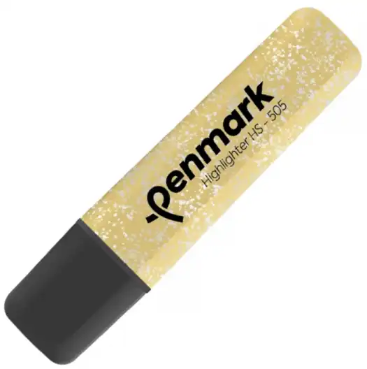 Penmark Turkish highlighter pen, beige glitter, cut tip