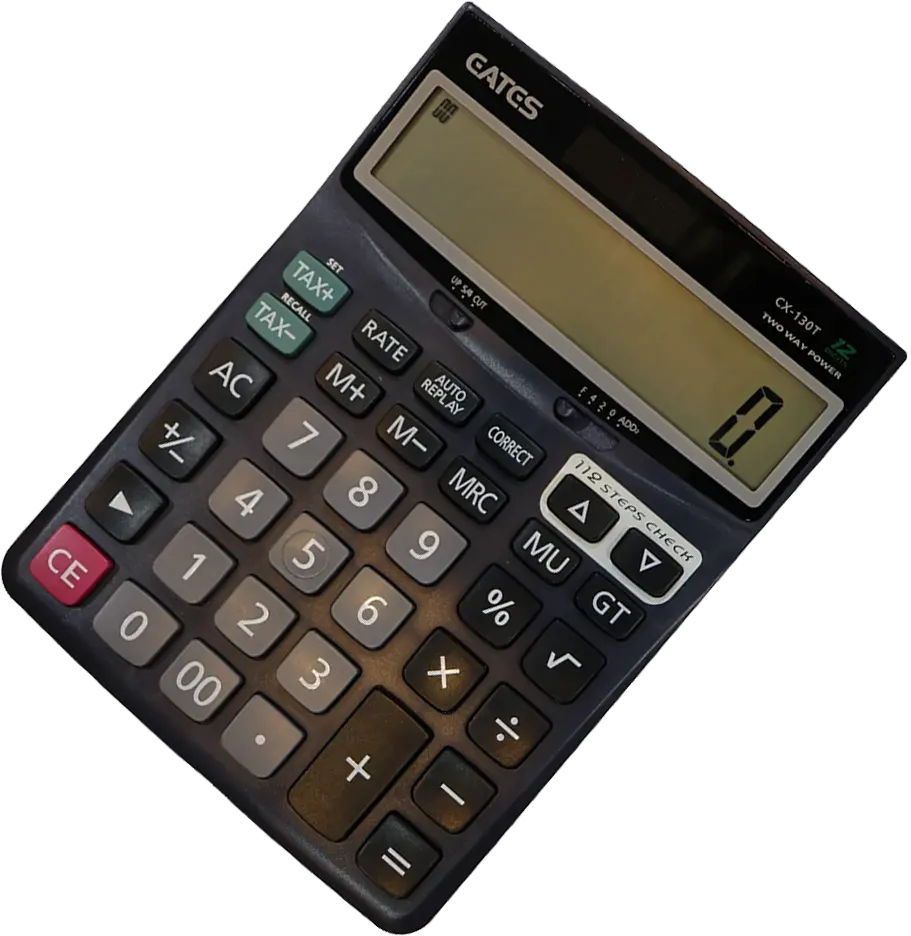 Eates Desktop Calculator, 12 Digits, Black, CX-130T