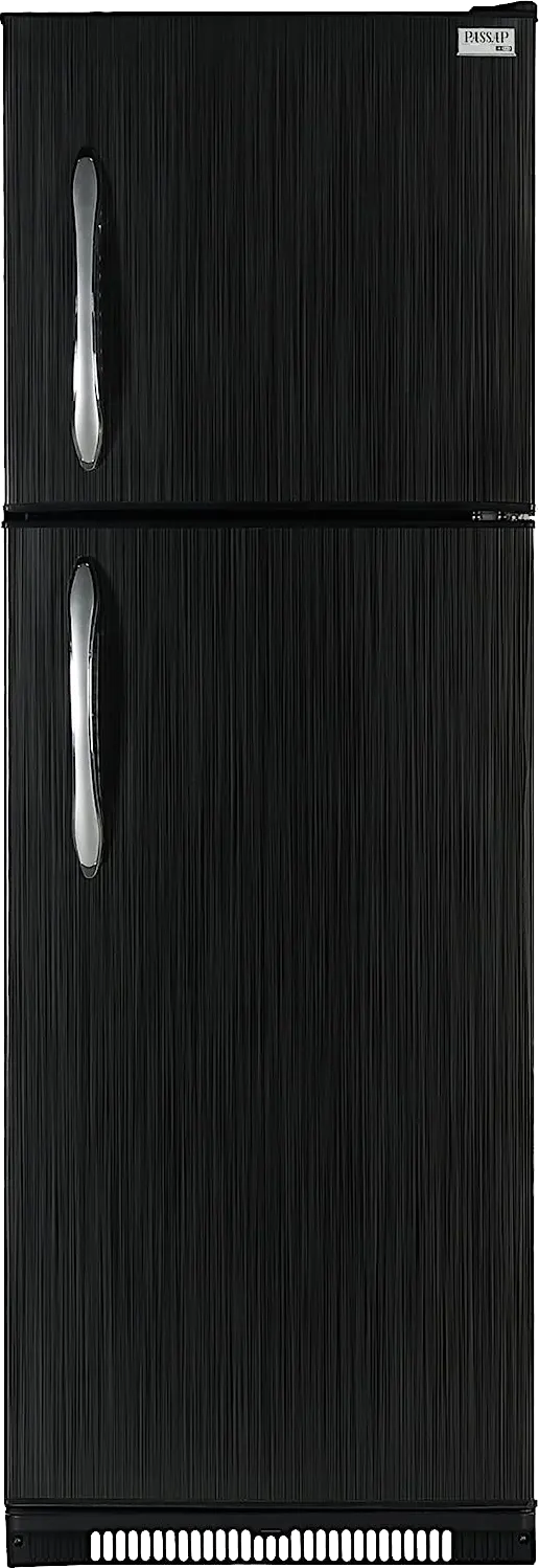 ثلاجة باساب بومبي، ديفروست، 340 لتر، 2 باب، أسود، FG390