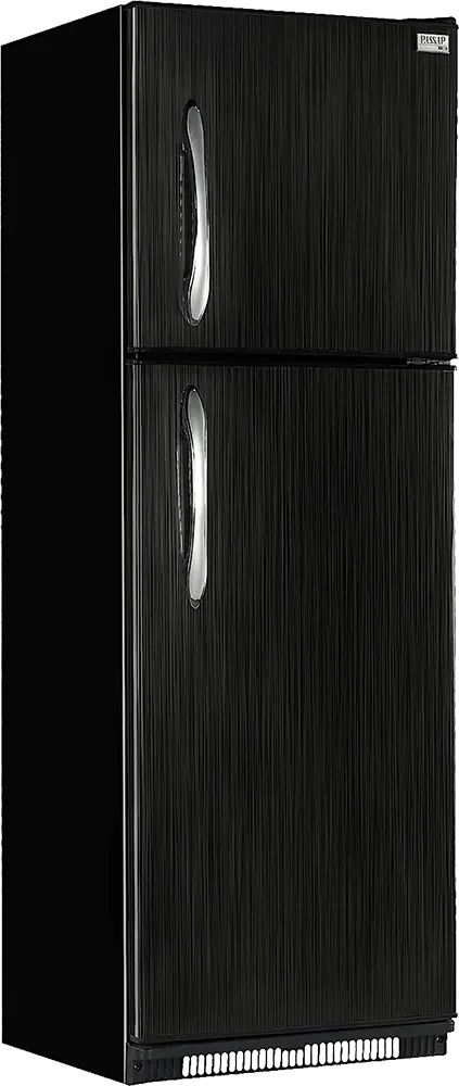 ثلاجة باساب بومبي، ديفروست، 340 لتر، 2 باب، أسود، FG390