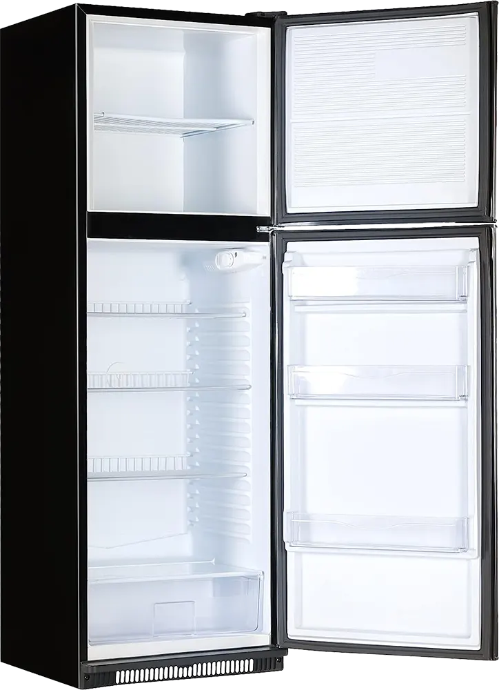 ثلاجة باساب بومبي، ديفروست، 340 لتر، 2 باب، أسود، FG390